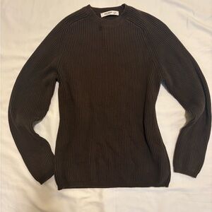 Old Navy Chocolate Ribbed Knit Sweater